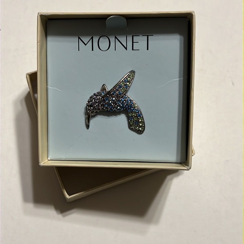 Collectible Monet Hummingbird Pen | New in Box | Discounted Due to Tarnish